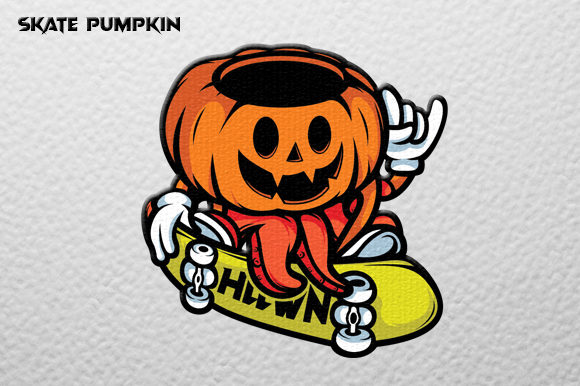 Download Pumpkin Skate Vector Graphic - Vector graphic Collection