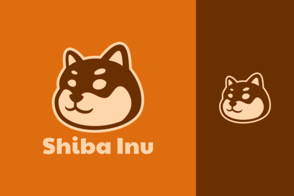 Download Cute Japanese Shiba Inu Dog Simple Logo - Shiba inu dog Collection