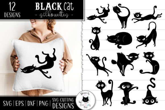 Download Black Cat SVG Files | Cat Silhouettes - Cat svg Collection