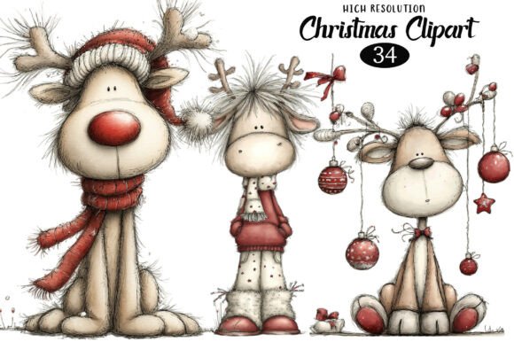 Download Reindeer Christmas Clipart - Deer christmas Collection