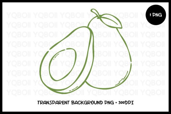Download Hand Drawn Avocado PNG - Avocado png Collection