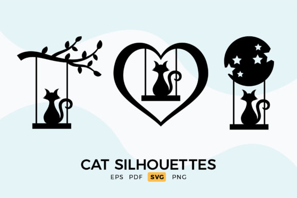 Download Cat Silhouettes - Cat SVG Clipart - Cat svg Collection