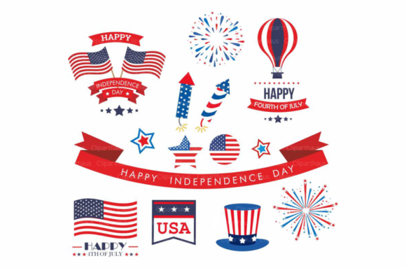Download Fourth of July Clip Art Vector Graphic - Vector graphic Collection