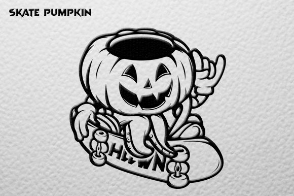 Download Pumpkin Skate Vector Graphic - Vector graphic Collection